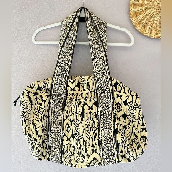 World Market Quilted Duffle Bag Bohemian Style - Picture 1 of 15